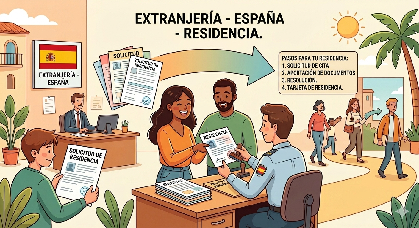 Trámite de residencia en España: extranjería y gestión completa